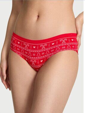 Victoria’s Secret PINK Seamless Holiday Hiphugger Panty (M) Red NWT!